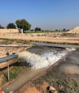 Uneven flow due to power cut