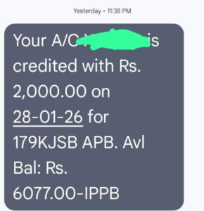 Credited in Belagavi